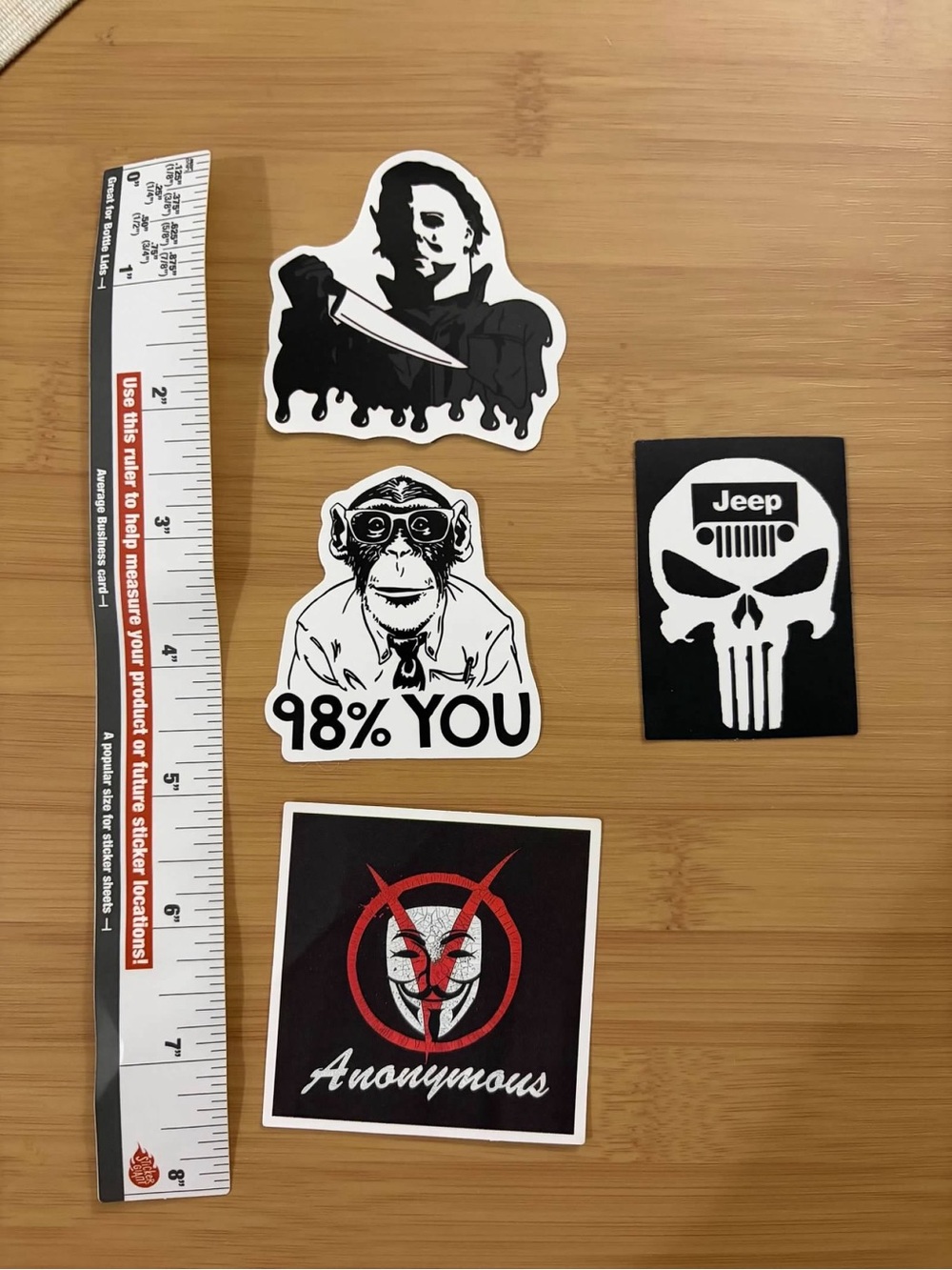 Bundle of 5 Grunge Style Stickers